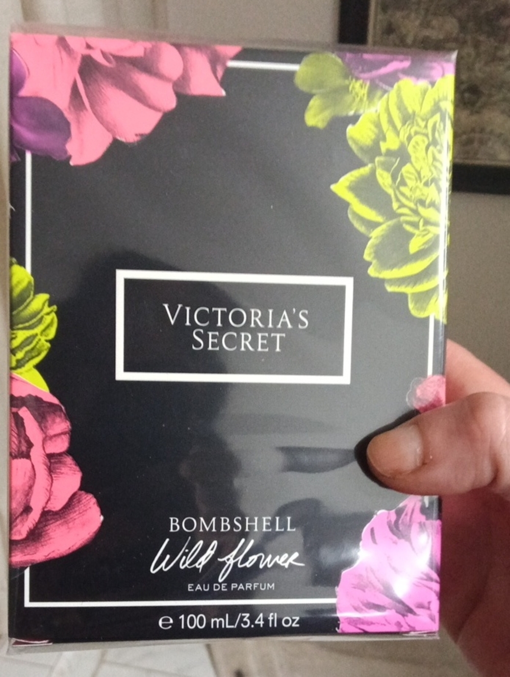 Victoria's Secret Bombshell Wild Flower Black Floral Box